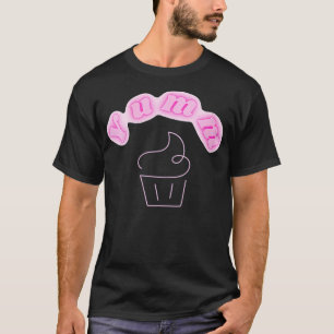 Womens Cute Yumm Cupcake Yummy Cupcake Tee for Wo