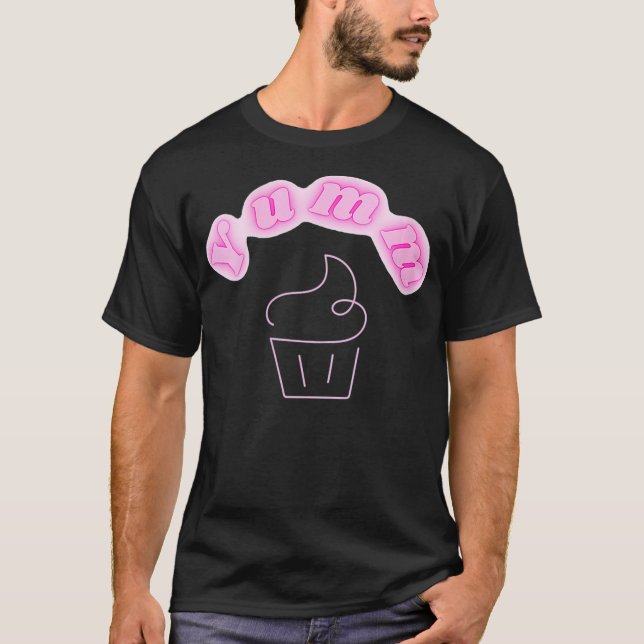 Womens Cute Yumm Cupcake  Yummy Cupcake Tee for Wo (Front)
