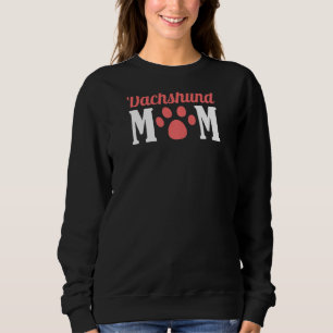 Womens Dachshund Mum Paw Puppy Wiener Sausage Dog Sweatshirt