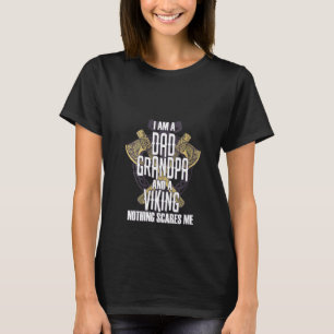 Womens Dad Grandpa Viking Warrior Norse Mythology T-Shirt