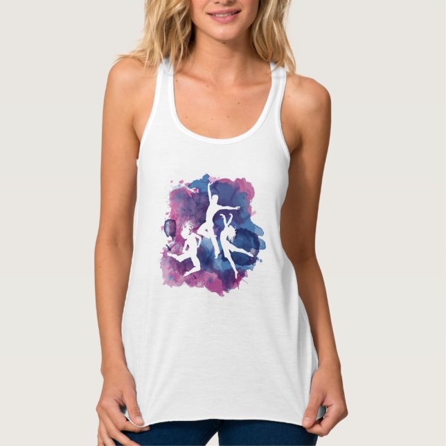 Women's Dance Flowy Tank Top (Front)
