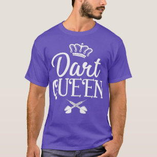 Womens Dart Queen Dart Arrow Hobby Dartboard T-Shirt