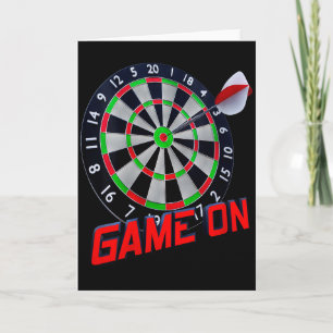 Womens Dartboard Game On - Red And Green V-neck  Card