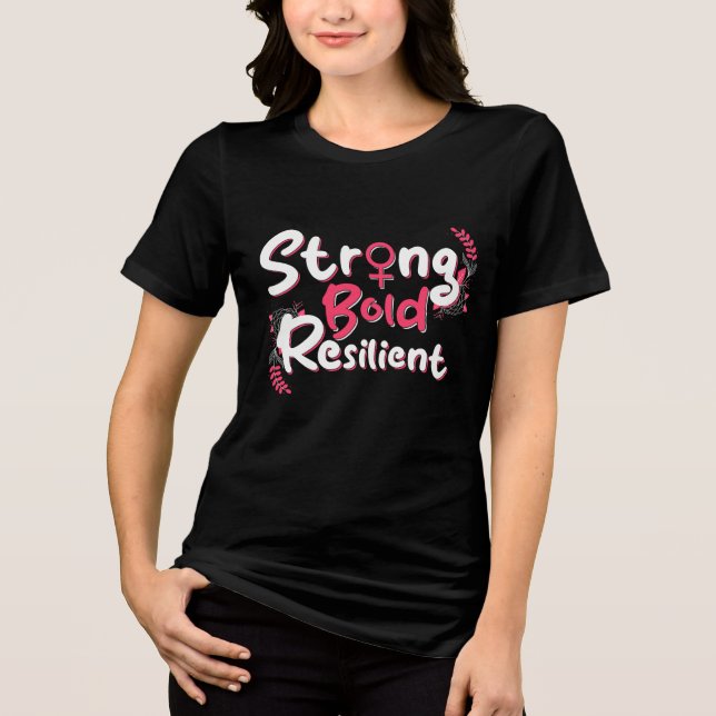 Womens Day 8th March Design Tri-Blend Shirt (Front)