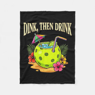 Womens day dinking pickleball funny pickle ball fleece blanket