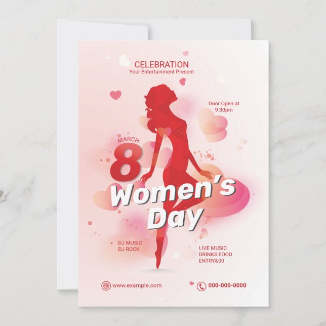 Women's Day Invitation Template (Front)