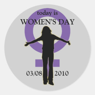Women's Day Silhouette Sticker