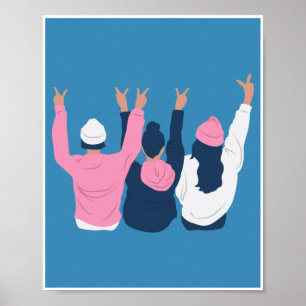 Women's day Theme cute Design Poster