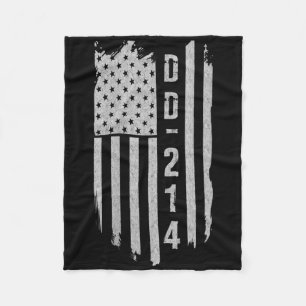 Womens Dd-214 Military Veteran Gifts V-neck  Fleece Blanket