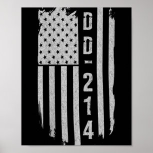 Womens Dd-214 Military Veteran Gifts V-neck Poster
