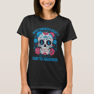 Womens Dead Pancreas Society Diabetes Awareness V- T-Shirt