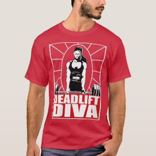 Womens Deadlift Diva Weightlifting Bodybuilding Gy T-Shirt
