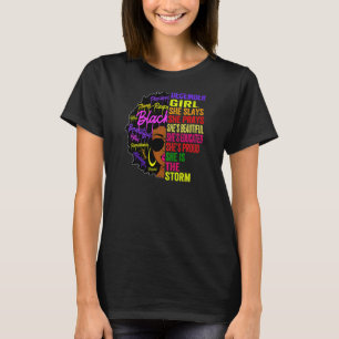 Womens December Girl She Slays And Prays She Is Th T-Shirt