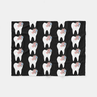 Womens Dentist Dental Student Assistant Hygienist Fleece Blanket