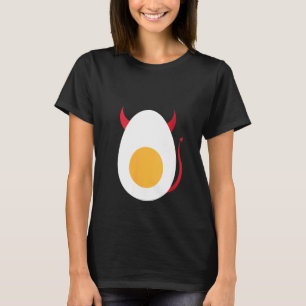 Womens Deviled Egg Halloween Cool Boiled Egg T-Shirt
