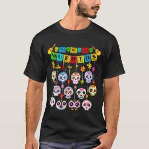 Womens Dia De Los Muertos Decor Shirt Kids Women