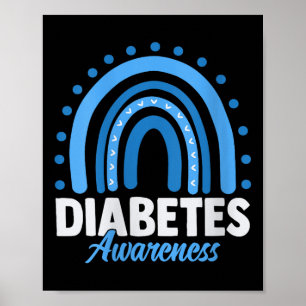 Womens Diabetes Awareness V-neck _1 Poster