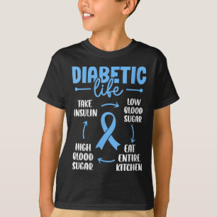 Womens Diabetic Life Low Blood Sugar Eat Entire Ki T-Shirt