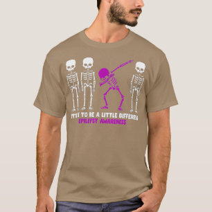 Womens Different Skeleton Epilepsy Awareness Mom W T-Shirt