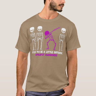 Womens Different Skeleton Epilepsy Awareness Mum W T-Shirt
