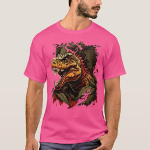 Womens Dinosaur Men Women Kids VNeck 42 T-Shirt