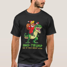 Womens Dinotrump Funny Trump Riding Dinosaur Chris