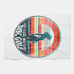 Womens Disc Golf - Frisbee Golf Female  Tea Towel