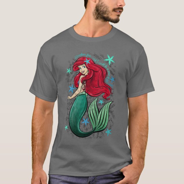 Womens Disneyhe Little Mermaid Ariels Song Music N T-Shirt (Front)