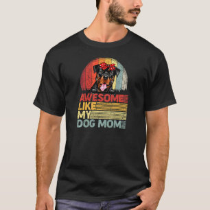 Womens Distressed Rottweiler Awesome Like My Dog M T-Shirt