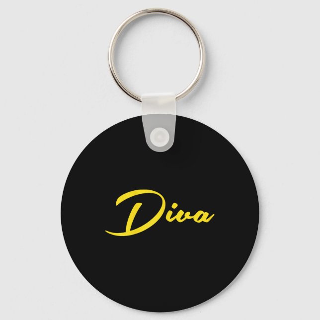 Womens Diva  Key Ring (Front)