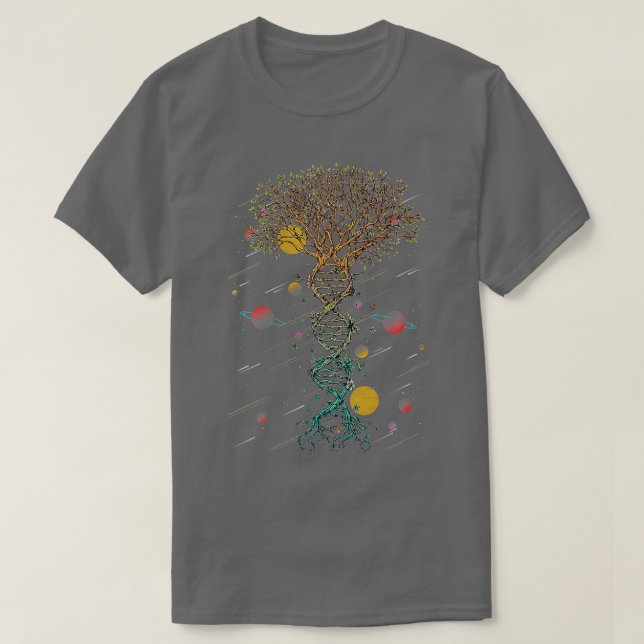 Womens DNA Tree Life Biology Environment Science G T-Shirt (Design Front)
