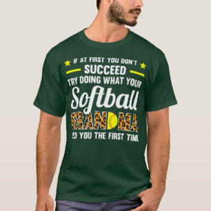 Womens Do what your Softball Grandma Softball Gran T-Shirt