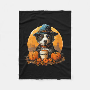 Women's dog halloween fleece blanket