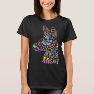 Womens Dog Halloween Mexican - Colourful Costume T-Shirt