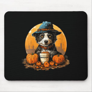 Women's dog halloween mouse pad