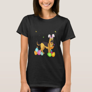 Womens Dog Mum Cute Bunny German Shepherd Eggs Ea T-Shirt