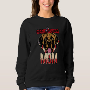 Womens Dog  USA Flag Cane Corso Mom  2 Sweatshirt