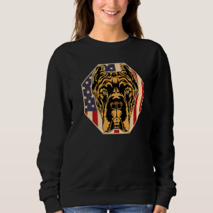 Womens Dog Usa Flag Cane Corso Mum 1 Sweatshirt