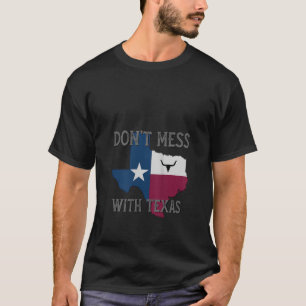 Womens Don t Mess With Vintage Texas Longhorn Lone T-Shirt
