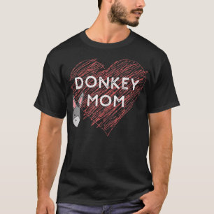 Womens Donkey Lovers Gift Women Funny  Animal Mum  T-Shirt