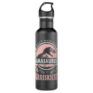 Womens Don't Mess With MamaSaurus T Rex Dinosaur M 710 Ml Water Bottle