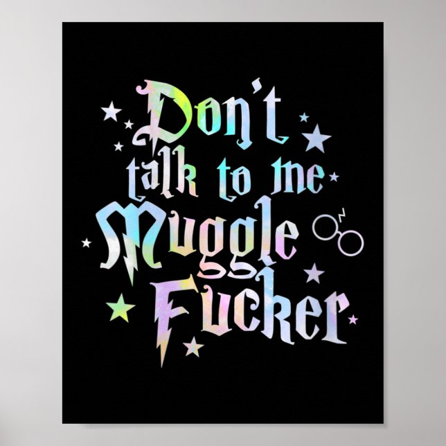 Womens Don't Talk To Me Anti Social Humor Quote In Poster (Front)