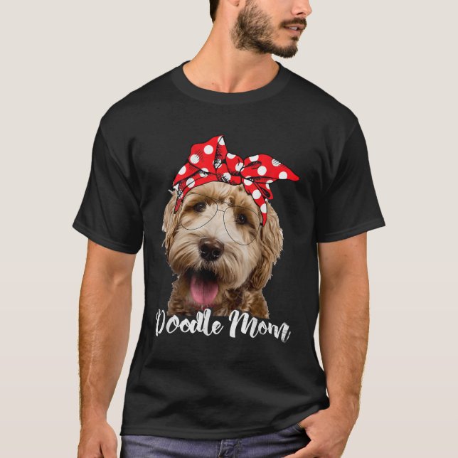 Womens Doodle Mum Labradoodle Aussie Doodle Golden T-Shirt (Front)
