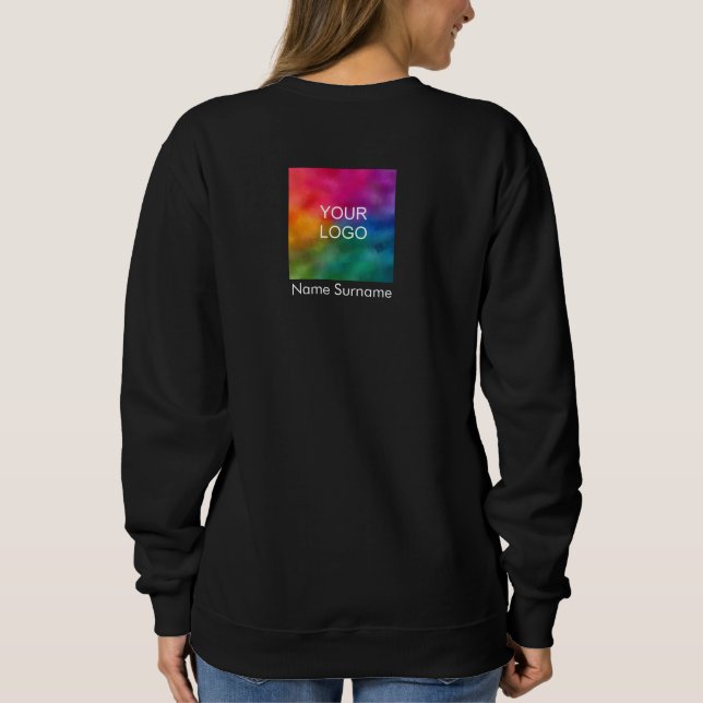 Women's Double Sided Basic Sweatshirts Promotional (Back)