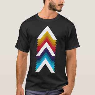 Womens Down Syndrome Awareness 3 Arrows Retro Styl T-Shirt