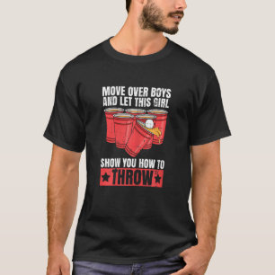 Womens Drinking Beer Pong Party Quote For A Beer P T-Shirt