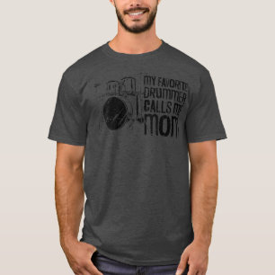 Womens Drummer Drum Set Vintage My Favorite Drumme T-Shirt