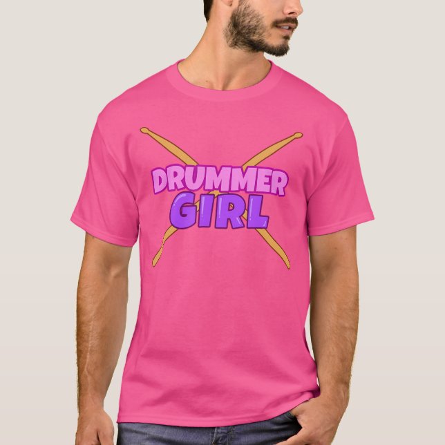 Womens Drummers Drumming Gift Shirt Drums Drummer  (Front)