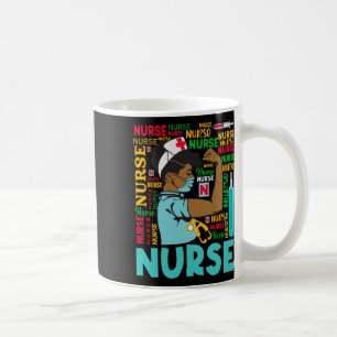 Womens Dy Black Nurse Costume Black History Month Coffee Mug