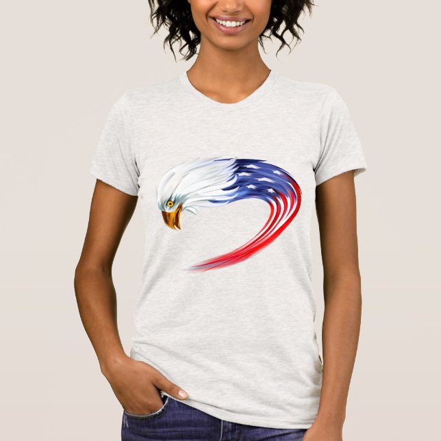 Women's Eagle Flag T-Shirt (Front)